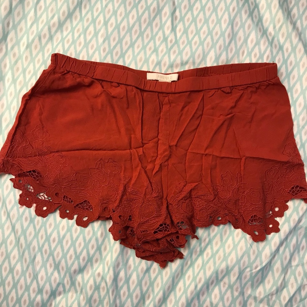 Forever 21 Shorts - Like New- Rust - Medium